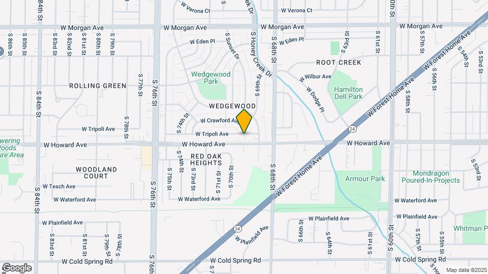 7001 W Tripoli Ave Map and Location Details