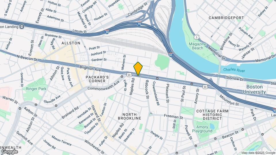 1050 Commonwealth Ave, Unit 18A Mapa y Detalles de la Ubicación