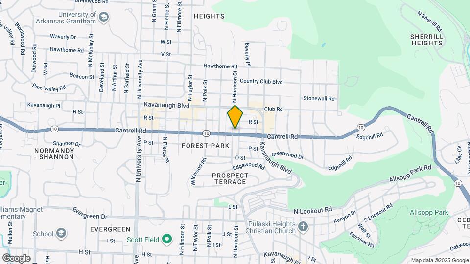 1801 N Harrison St Map and Location Details