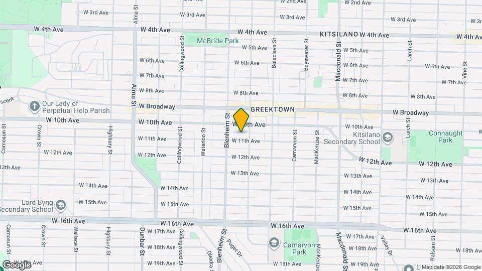 3229 W 11th Ave Map and Location Details