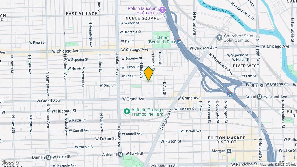 1418 W Ohio St Map and Location Details