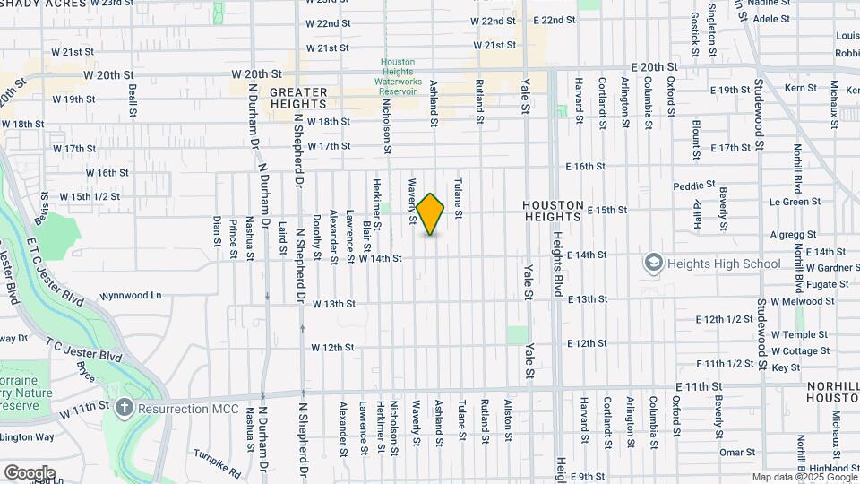 1419 Ashland St Mapa y Detalles de la Ubicación