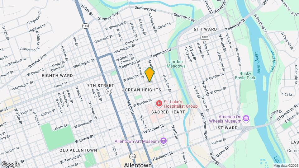 423 Liberty St Map and Location Details