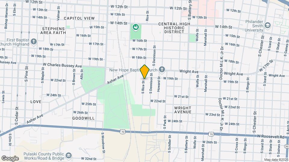 1911 Rice St Mapa y Detalles de la Ubicación