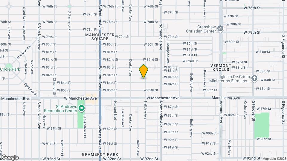 1507 W 84th Pl Map and Location Details