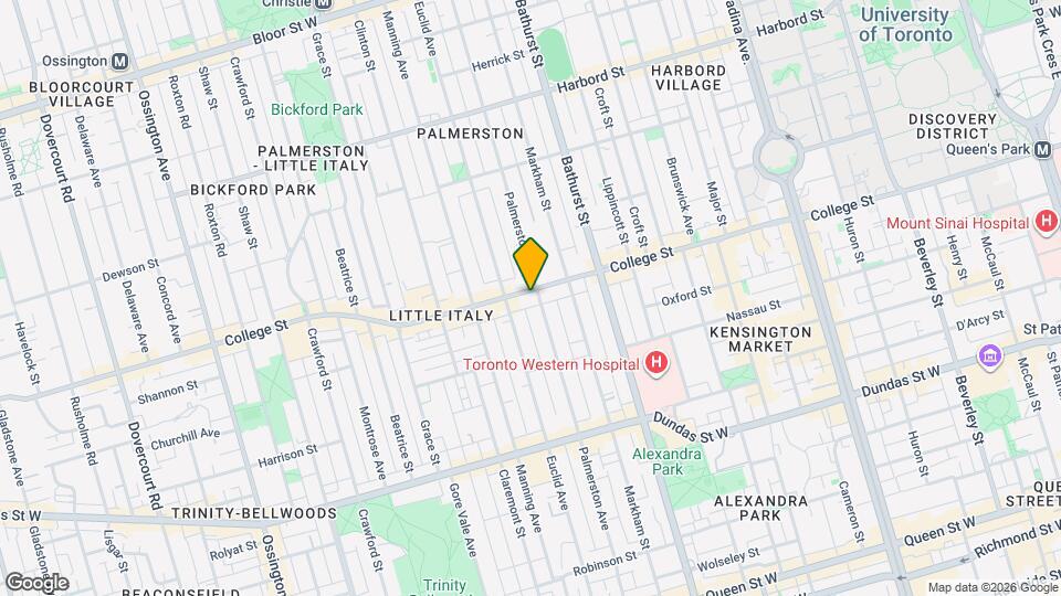 308 Palmerston Av Map and Location Details