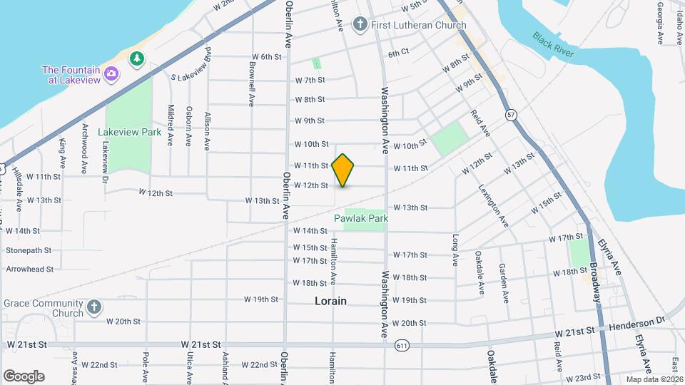 1055 W 12th St Map and Location Details