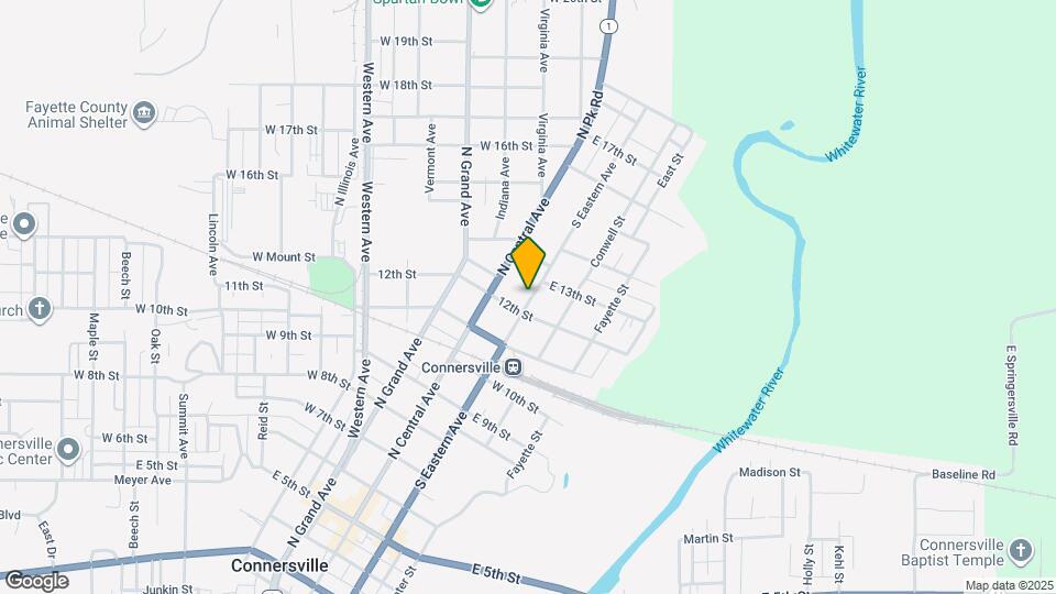 1213 N Eastern Ave Map and Location Details