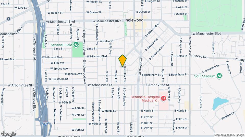 705 S Grevillea Ave Map and Location Details
