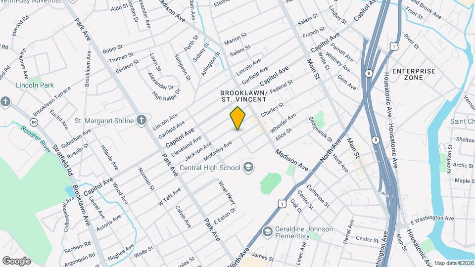 110 McKinley Ave Map and Location Details