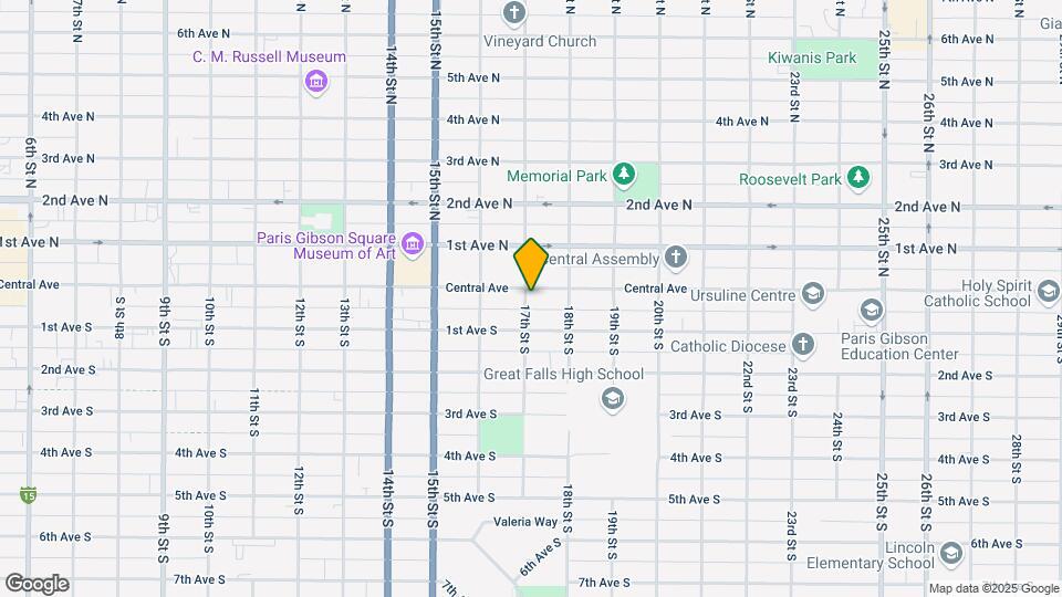 1 17th St S Map and Location Details
