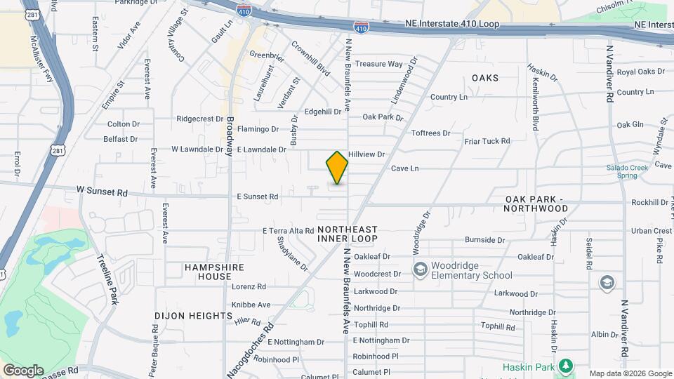 8103 N New Braunfels Ave #5, Unit Oak Park Condominiums #5 Mapa y Detalles de la Ubicación