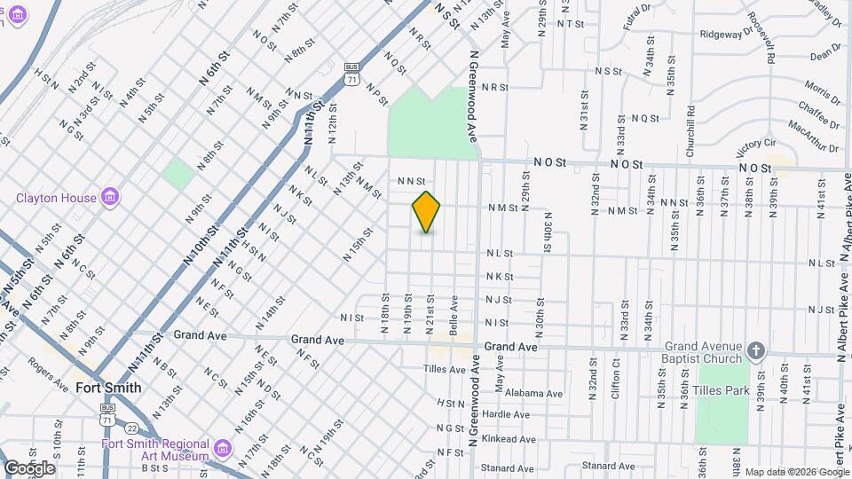 1409 N 21st St Map and Location Details