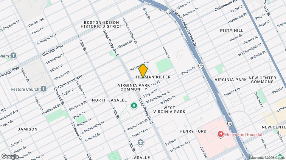 1668 Blaine St Mapa y Detalles de la Ubicación