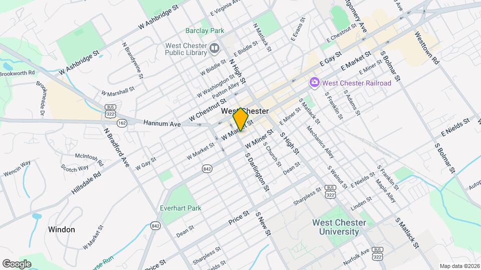 140 W Market St, Unit 3 Map and Location Details