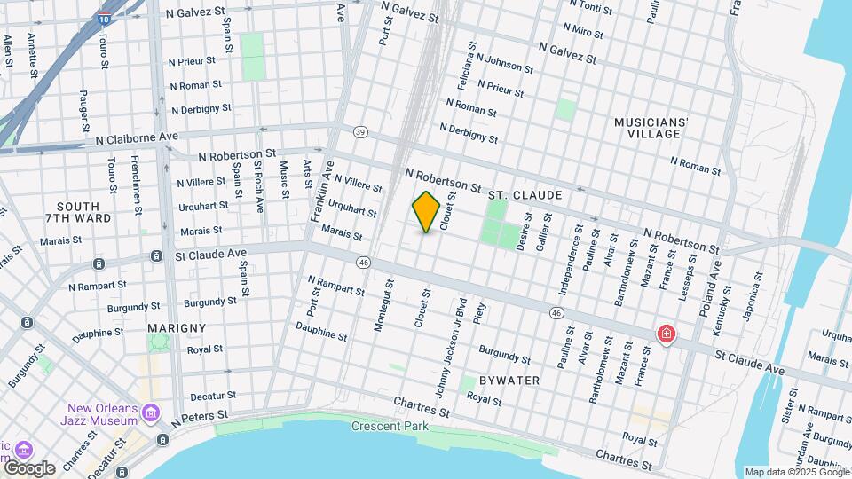 1227 Feliciana St Mapa y Detalles de la Ubicación