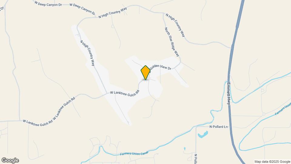 9757 W Lanktree Gulch Rd Map and Location Details