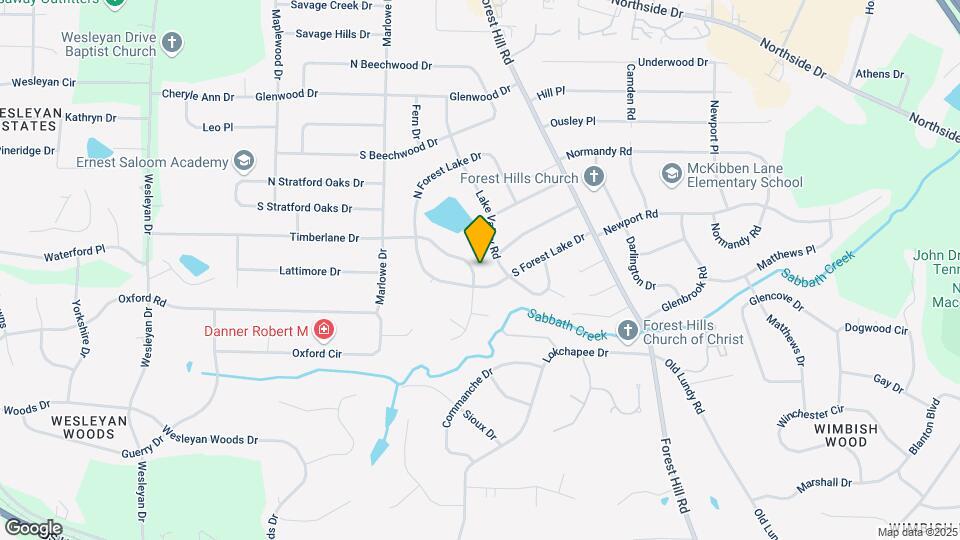 1211 Timberlane Dr Map and Location Details