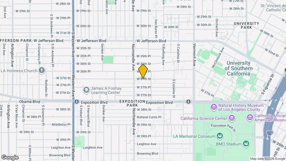 1346 W 37th St Map and Location Details