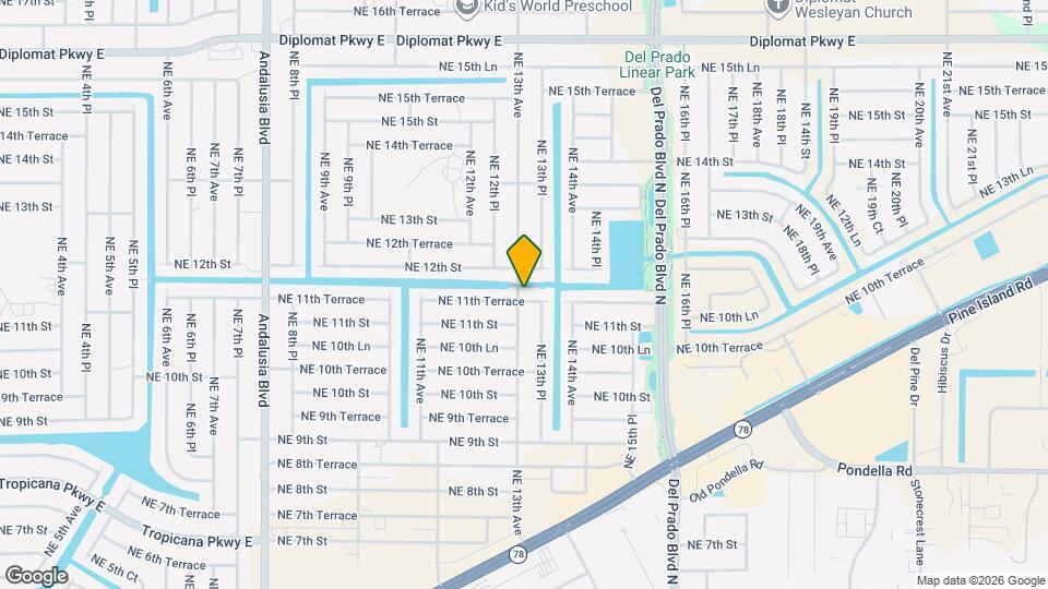 1301 NE 11th Terrace Map and Location Details