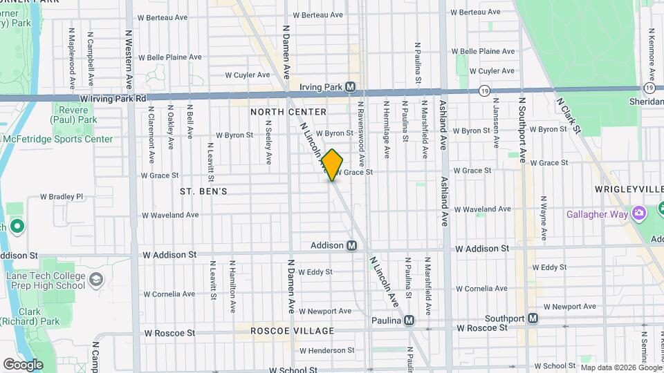 3741 N Wolcott Ave Map and Location Details