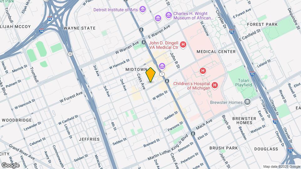 4420 Cass Ave Mapa y Detalles de la Ubicación