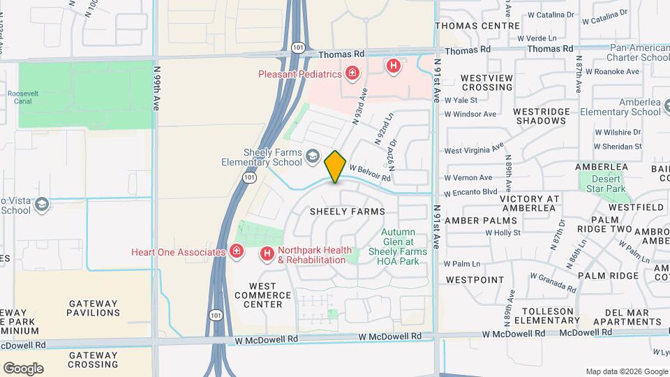 2218 N 93rd Ln Map and Location Details