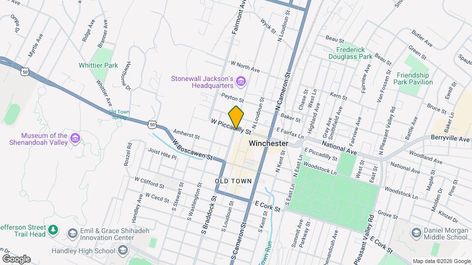 132 N Braddock St Mapa y Detalles de la Ubicación