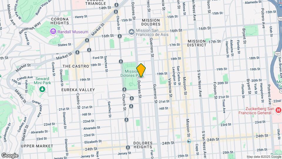 625-629 Dolores St Map and Location Details