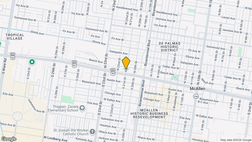 21 N 21st St Map and Location Details