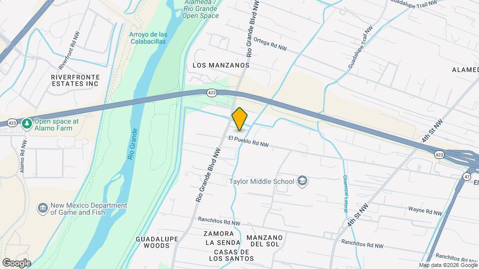 1115 El Pueblo Rd NW Map and Location Details