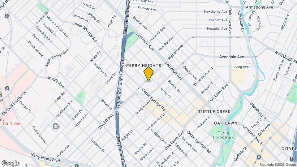 3204 Wycliff Ave Map and Location Details