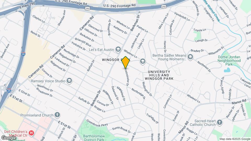 5902 Westminster Dr Map and Location Details