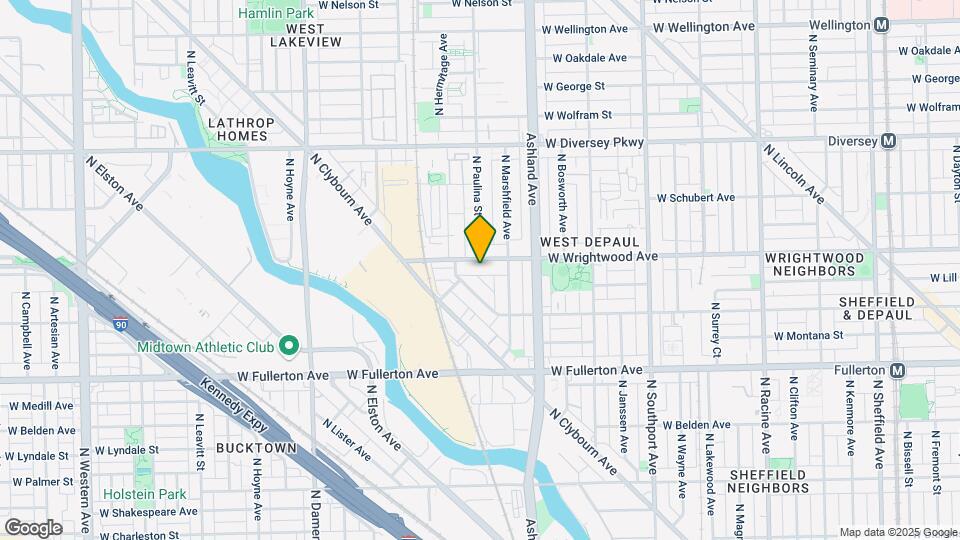 1665 W Wrightwood Ave, Unit GardenUnit Map and Location Details