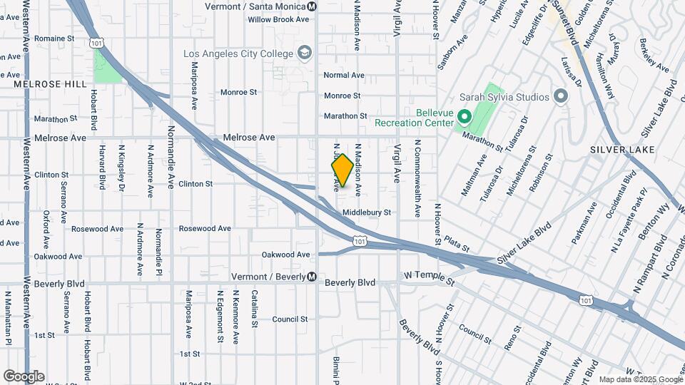 532 N Juanita Ave Map and Location Details