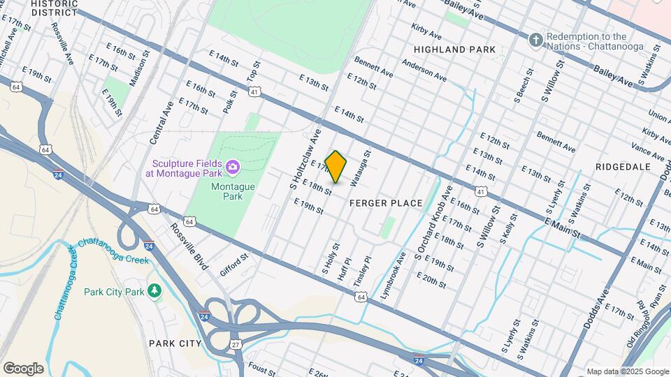 1754 S Highland Park Ave Map and Location Details