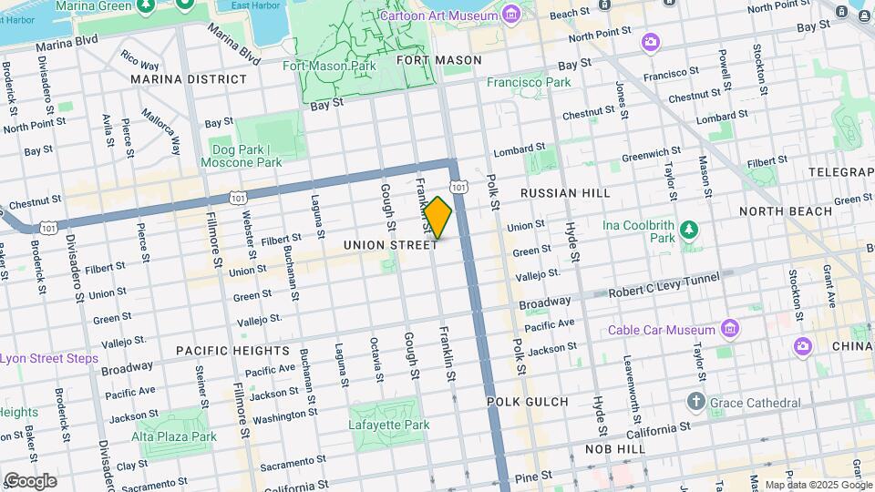 1581 Union St Map and Location Details