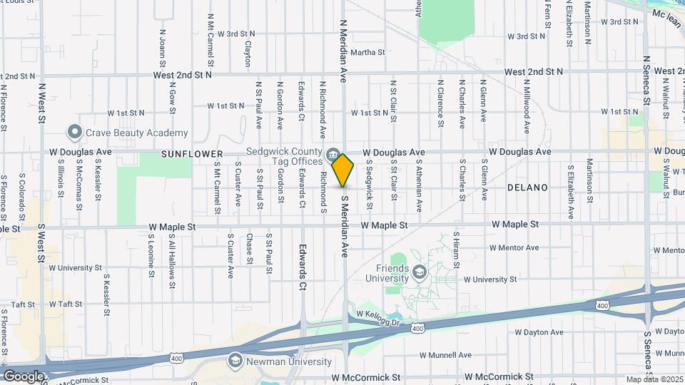 201 S Meridian Ave Map and Location Details