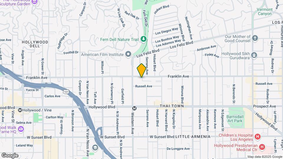 5424 Franklin Ave Mapa y Detalles de la Ubicación
