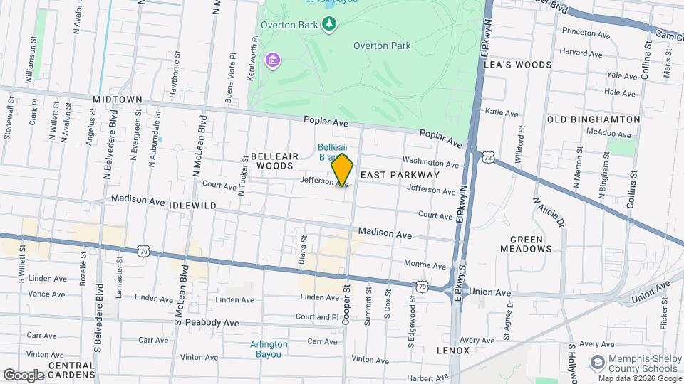2121 Jefferson Ave Map and Location Details