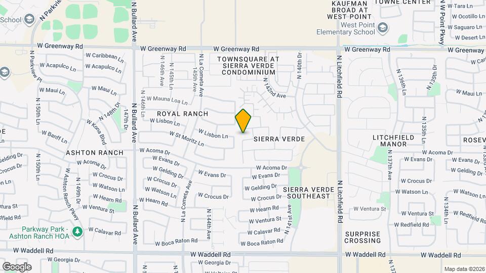 14258 W Lisbon Ln Map and Location Details