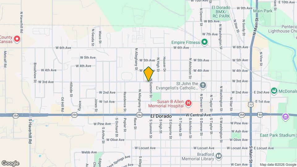 323 N Summit St Map and Location Details