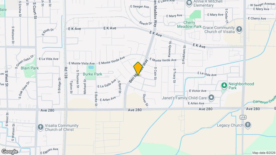 1337 E Sunnyside Ave Mapa y Detalles de la Ubicación