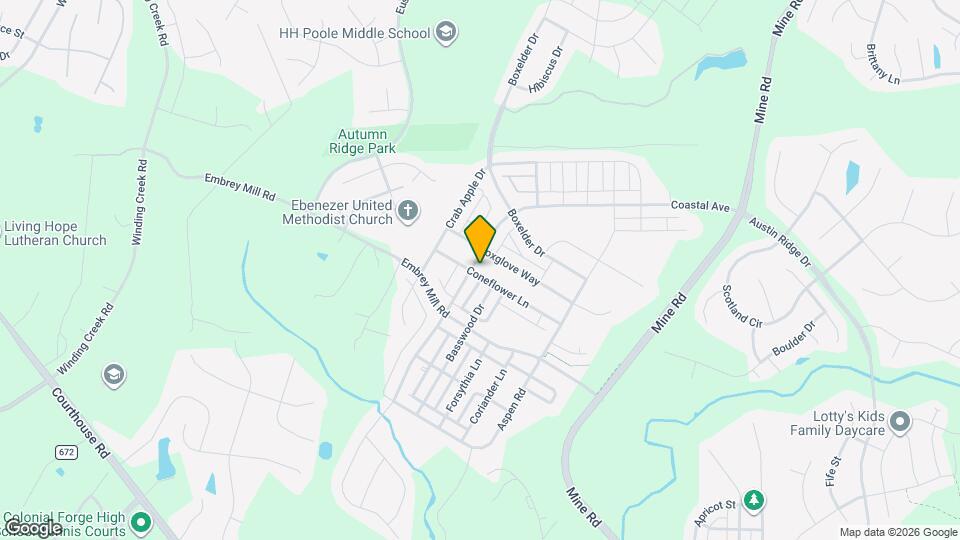 725 Coastal Ave Map and Location Details