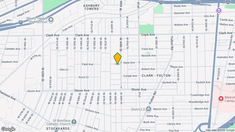 4429 Hyde Ave Map and Location Details