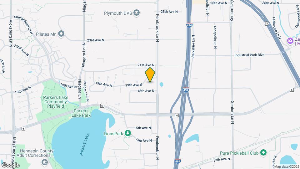 1855 Glacier Ln N Map and Location Details