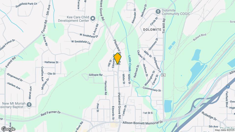 1600 Pleasant Grove Rd Map and Location Details