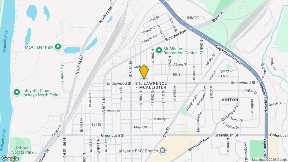 2107 N 19th St Map and Location Details