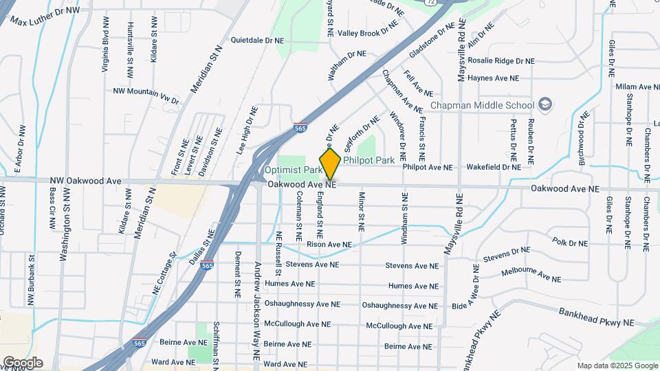1114 NW Oakwood Ave Map and Location Details