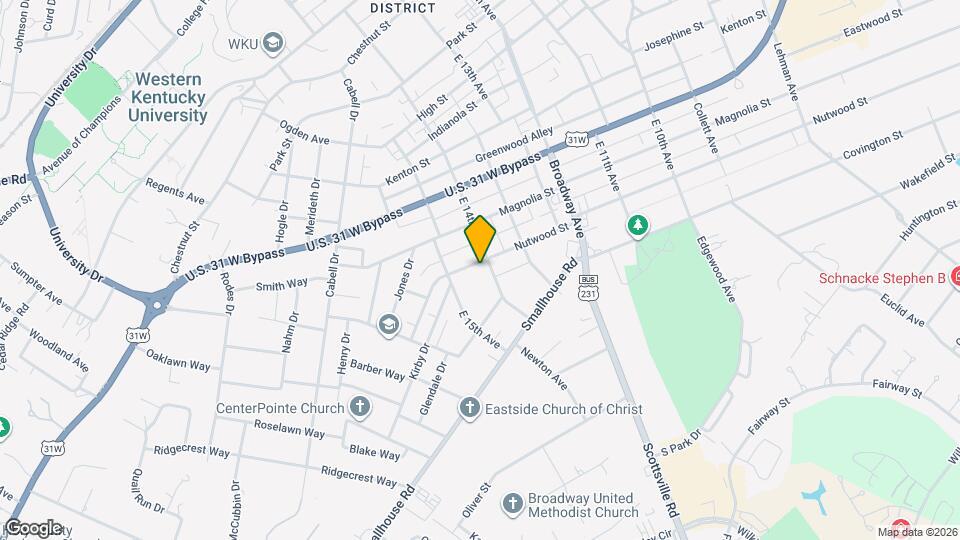 1410 Nutwood St Map and Location Details